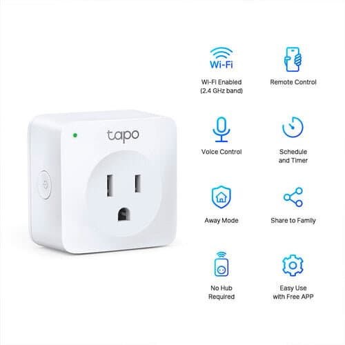 TP-Link Tapo P100 2-Pack – Enchufe Inteligente WiFi Alexa - Vista 2